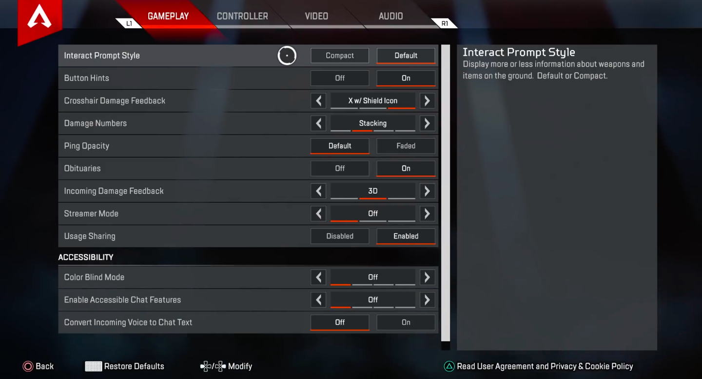 apex pro player settings